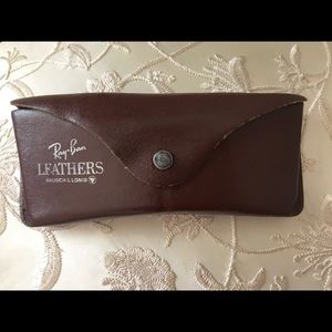 Vintage Ray Ban Leather Glasses Case